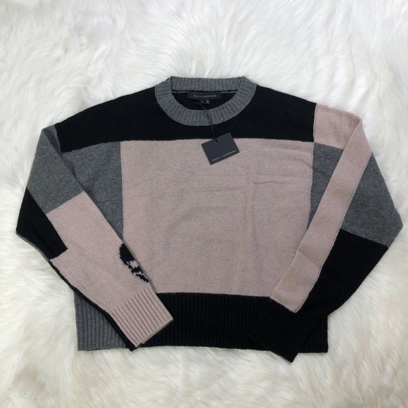 360 Cashmere Colorblock Cashmere Sweater - Picture 5 of 6